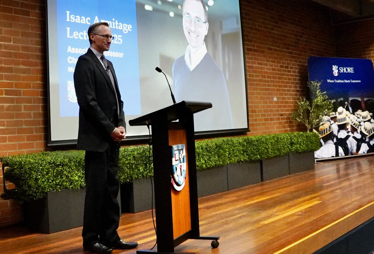 Speaker at Lectern