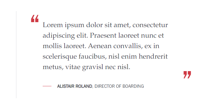 Blockquote Left border